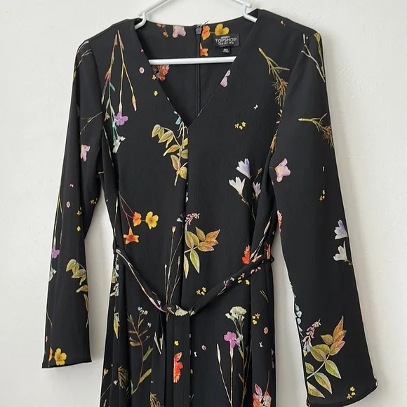 TopShop Maternity long sleeve floral dress - Picture 2 of 5